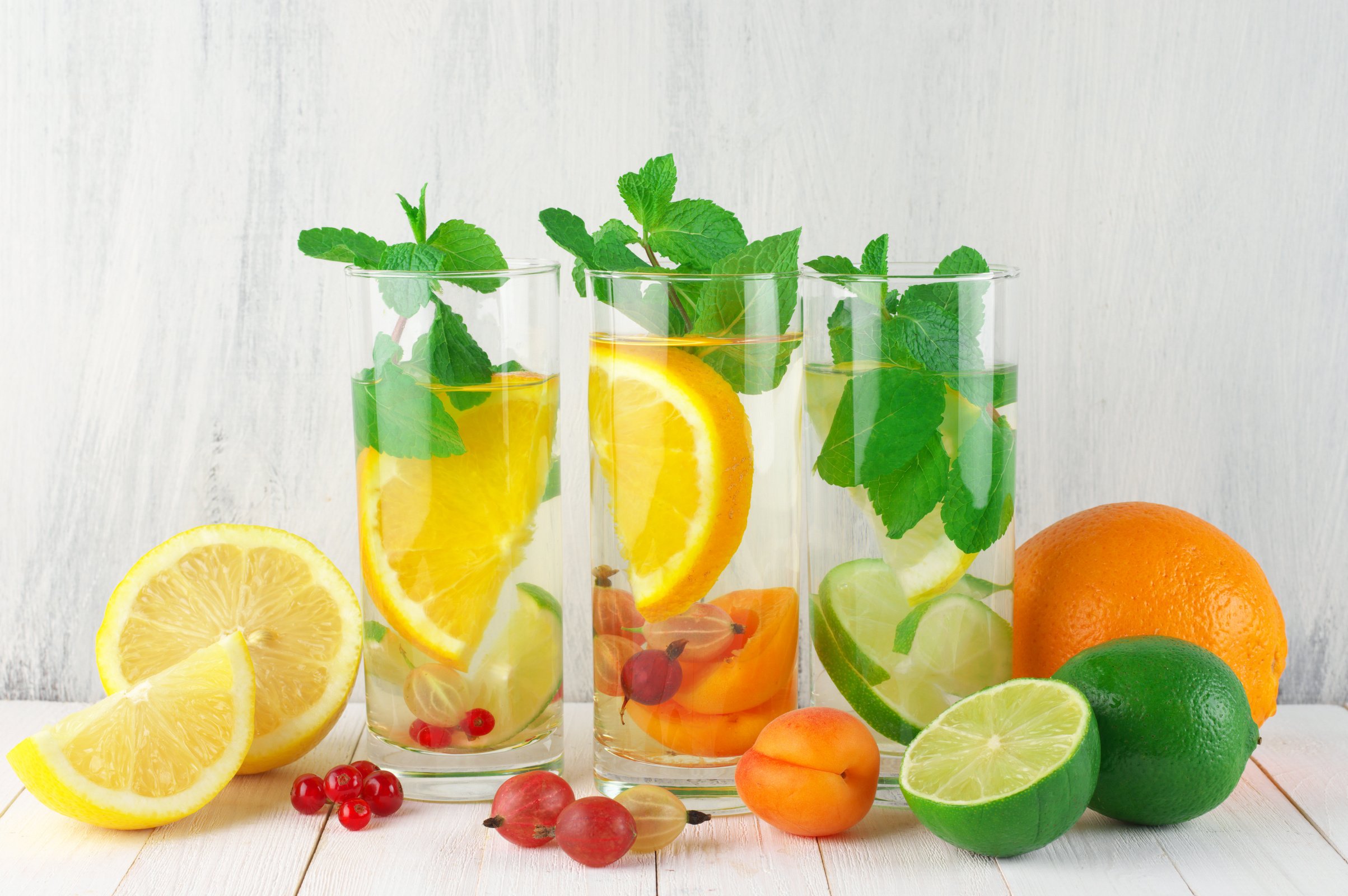 Flavored fruit infused water